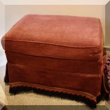 F62. Upholstered ottoman. 